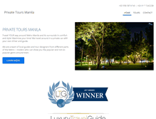 Tablet Screenshot of privatetoursmanila.com